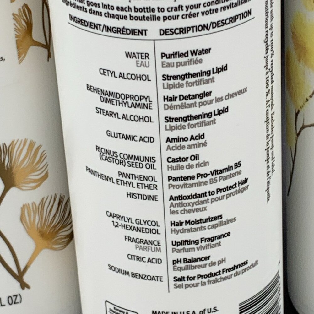 4 Pack - Pantene Nutrient Blends Strengthening Damage Repair CONDITIONER 13.5oz - Picture 6 of 7